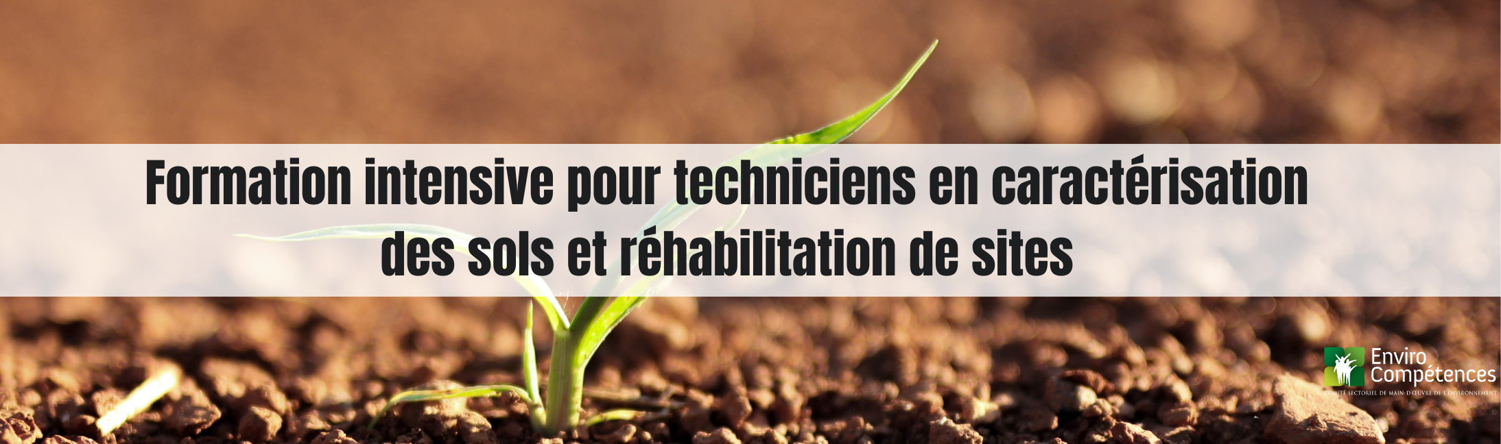 Formation intensive pour techniciens en caractérisation des sols et réhabilitation de sites